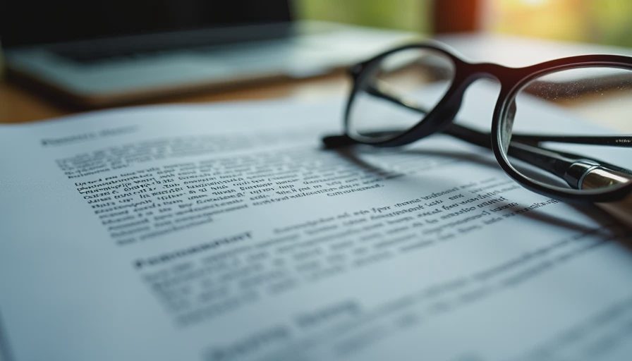 A documentary-style close-up of a printed press release being carefully reviewed with a pencil.